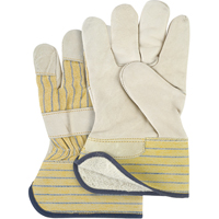 Abrasion-Resistant Winter-Lined Fitters Gloves, Ladies, Grain Cowhide Palm, Cotton Fleece Inner Lining Kelford
