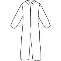 Pyrolon<sup>®</sup> Plus 2 Disposable FR Coveralls, Small, Blue, FR Treated Fabric SN339 | Kelford