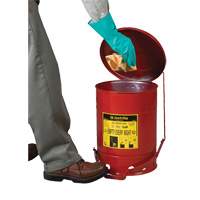 Oily Waste Cans, FM Approved/UL Listed, 21 US gal., Red SR360 | Kelford