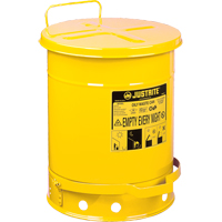 Oily Waste Cans, FM Approved/UL Listed, 14 US gal., Yellow SR364 | Kelford