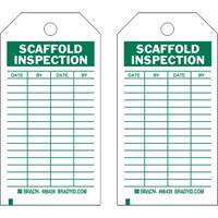 Inspection Record Tags, Polyester, 4" W x 7" H, English SX415 | Kelford