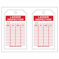 Inspection Record Tags, Polyester, 4" W x 7" H, English SX416 | Kelford