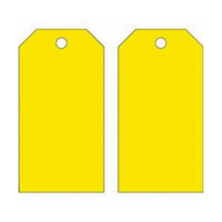Blank Accident Prevention Tags, Metal, 3" W x 5-3/4" H SX817 | Kelford