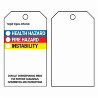 Right-To-Know Tags, Polyester, 3" W x 5-3/4" H, English SX818 | Kelford