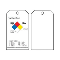 Right-To-Know Tags, Polyester, 3" W x 5-3/4" H, English SX821 | Kelford