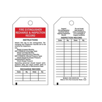 Inspection Record Tags, Polyester, 3" W x 5-3/4" H, English SX824 | Kelford