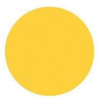 Round Write-On Labels, Circle, 1.5" L x 1.5" W, Yellow Kelford