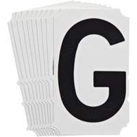 Quick-Align<sup>®</sup> Individual Gothic Number and Letter Labels, G, 4" H, Black SZ995 | Kelford