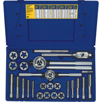 Hanson&reg; Fractional Tap & Hex Die Set, 25 Pieces Kelford