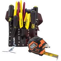 ENS OUTILS ELECTRICIEN A/POCHETTE CEINTURE, Cuir, Blanc Kelford
