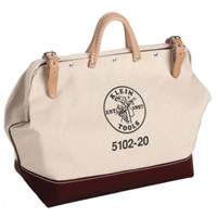 20" Heavy-Duty Tool Bag, Canvas, 1 Pockets, Brown/Natural Kelford