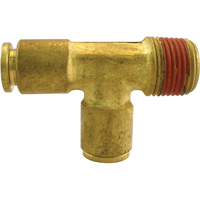 P.t.c. Male Run Tee, Brass, 3/8" x 1/4" Kelford