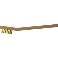 Small Cleaning Scratch Brushes, Brass, 3 x 7 Wire Rows, 7-3/4" Long TC073 | Kelford
