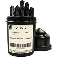 Heavy-Duty Drill Bit Set , 29 Pieces, High Speed Steel Kelford