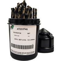 Heavy-Duty Drill Bit Set , 29 Pieces, High Speed Steel Kelford