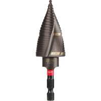 #9 Shockwave Impact Duty Step Drill Bit, 7/8" - 1-1/8" , 1/4" Increments, Titanium Kelford