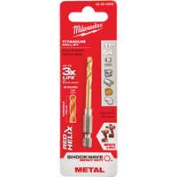 Shockwave Drill Bit, 11/64", Titanium, 1-3/32" Flute, 135° Point Kelford