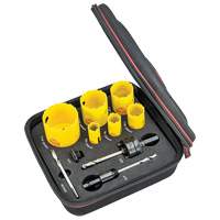 Plumber's Deep Cut Hole Saw Kit, 10 Pieces Kelford