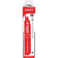 Reciprocating Blade for Auto Dismantling, Bi-Metal, 14-18 TPI, 6" L x 1" W Kelford