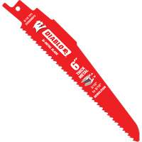 Reciprocating Blade for Thick Metal/Demolition, Bi-Metal, 8-10 TPI, 6" L Kelford