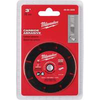 Lame abrasive au carbure, 3" x Arbre de 3/8", Carbure de silicium, 20 000 Tr/min Kelford