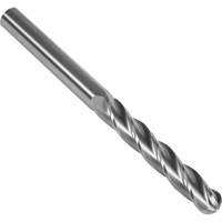 S147 30° Extra Long Ball Nose End Mill, 1/2" Dia., 6" L, 4 Flutes, 1/2" Shank, Carbide Kelford