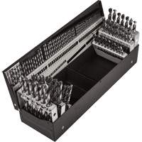 Jobber Length Combination Drill Bit Set, 114 Pieces, High Speed Steel Kelford
