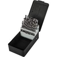 Jobber Length Drill Bit Set, 26 Pieces, High Speed Steel Kelford