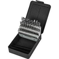 Stub Length Drill Bit Set, 60 Pieces, High Speed Steel Kelford