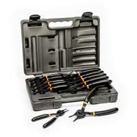 Jeu de pinces transformables &agrave; anneau &agrave; ressort et bec fixe 12 mcx Kelford