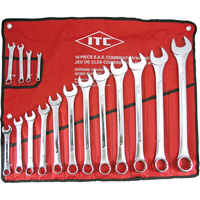 ICW-16 Professional Raised Panel Wrench Set, Combination, 16 Pieces, Imperial Kelford