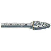 F5-NF 1/4" Round Nose Shape Bur for Aluminum/Non-Ferrous Materials, 1/2" Dia. Kelford