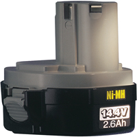 Pod-Style Battery, Ni-MH, 14.4 V, 2.6 A Kelford