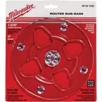 Clear 7" Diameter 1-3/16" Center Hole Sub-Base Kelford