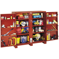 Jobsite Shelf Cabinet, Steel, 58.7 Cubic Feet, Red TEP171 | Kelford