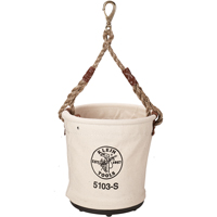 Bucket Tool Pouch, 12" L x 12" W x 12" H, Canvas, Beige Kelford