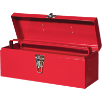 ATB100 Portable Tool Box with Metal Tool Tray, 6" D x 16" W x 6-1/2" H, Red TEP516 | Kelford