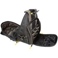 Sacs &agrave; dos pour outils Techgear &agrave; 53 pochettes, 16" lo x 13-1/4" la, Noir, Polyester Kelford