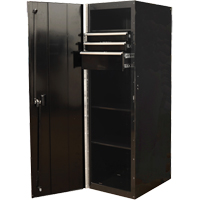 RX Series Side Cabinet, 3 Drawers, 19" W x 25" D x 61" H, Black TEQ493 | Kelford
