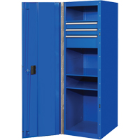 RX Series Side Cabinet, 3 Drawers, 19" W x 25" D x 61" H, Blue TEQ494 | Kelford