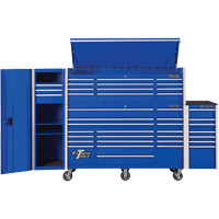 RX Series Side Cabinet, 3 Drawers, 19" W x 25" D x 61" H, Blue Kelford