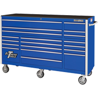 RX Series Rolling Tool Cabinet, 19 Drawers, 72" W x 25" D x 47" H, Blue TEQ506 | Kelford