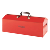 Tool Box, 8-13/20" D x 21-3/10" W x 9" H, Red Kelford