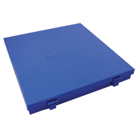 Slim Metal Box, 10-1/2" D x 9-1/4" W x 1-1/4" H, Blue Kelford