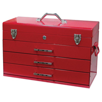 Tool Box, 9-3/5" D x 21-3/10" W x 14-1/2" H, Red Kelford