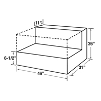 Steel Fuel Transfer Tank, Steel, 85 gal. Capacity, Black Kelford