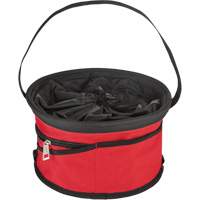 Parachute Organizer Bag, 11-4/5" L x 11-4/5" W x 11" H, Nylon, Black/Red Kelford