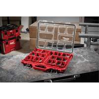 Organisateur profil&eacute; Packout, 19-3/4" x 16-2/5" x 2-1/2", Noir/Rouge Kelford
