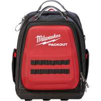 Sac &agrave; dos Packout, 15-3/4" lo x 11-4/5" la, Noir/Rouge, Balistique Kelford