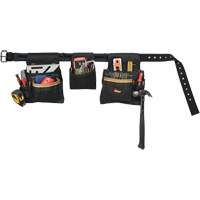 Ceinture &agrave; outils combin&eacute;e de luxe, Polyester, Noir Kelford